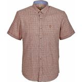 Ncs Erkek Camel Kısa Kol Yazlık Gömlek Ekoseli Slim Fit Düğme Yaka Pamuklu Ince Kumaş Jeans 7168 - 2XL