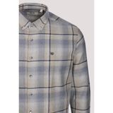 Ncs Erkek Gömlek Bej Uzun Kol Ekose Kareli Flanel Yün Tuşeli Slim Fit Düğmeli Yaka Shirt Ncs Jeans 7269 - 2XL