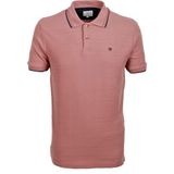 Ncs Erkek Gül Kurusu Slim Fit Polo Yaka %100 Pamuk Dokulu Desenli Kumaş T-Shirt Jeans 1134 - Pudra