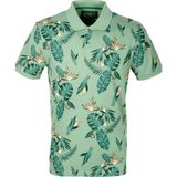 Ncs Erkek Haki Baskılı Slim Fit Dar Kesim Polo Yaka %100 Pamuk T-Shirt Ncs Jeans 1178 - 2XL - Zümrüt