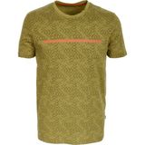 Ncs Erkek Haki Slim Fit Bisiklet Yaka Pamuk Baskılı Desenli T-Shirt Jeans 1946