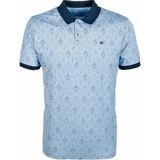 Ncs Erkek Mavi Baskılı Slim Fit Dar Kesim Polo Yaka %100 Pamuk T-Shirt Ncs Jeans 1989 - 2XL - Açık Mavi