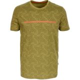 Ncs Erkek Slim Fit Bisiklet Yaka Pamuk Baskılı Desenli T-Shirt Jeans 1946 - Haki - 2XL