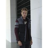 Ncs Erkek Slim Fit Siyah Rüzgar ve Su Itici Termo Iç Astarlı Nefes Alabilen Yelek Ncs Jeans 4514