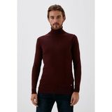 Ncs Erkek Tam Balıkçı Boğazlı Triko Bordo Slim Fit Pamuklu Sık Örme Kazak Ncs 3003 - XL