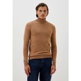 Ncs Erkek Tam Balıkçı Boğazlı Triko Camel Slim Fit Pamuklu Sık Örme Kazak Ncs 3003