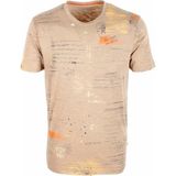 Ncs Erkek Vizon Bisiklet Yaka Baskılı Slim Fit %100 Pamuk T-Shirt Jeans 1953 - Ekru
