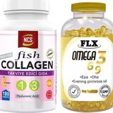 Ncs Fish Collagen Hydrolyzed Tip 1 3 180 Tablet + Flx Omega 3-6-9 90 Kapsül Balık Yağı