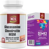 Ncs Glucosamine Chondroitin MSM Boswellia Hyaluronic Acid 180 Tablet + Vitamin D3 K2 20 ml Damla