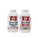 Ncs Glucosamine Chondroitin MSM Boswellia Serrata Hyaluronic Acid 300 Tablet + Collagen Tip 1-2-3 Glutatyon 300 Tablet