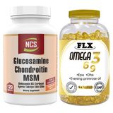 Ncs Glucosamine Type Ll Collagen Turmeric 120 Tablet & Flx Omega 3-6-9 Balık Yağı 90 Softgel