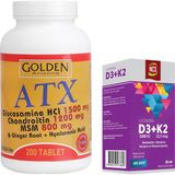 Ncs Golden Arizona Atx Glucosamine Chondroitin Msm 200 Tablet & Vitamin D3 + K2 Damla 20 ml