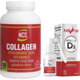 Ncs Hidrolize Collagen 1000 Mg Hyaluronic Acid Vitamin C 180 Tablet & Nevfix Vitamin D3 Sıvı Sprey