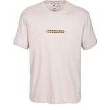 Ncs Jeans Erkek Oversize Tişört Bej Sırt Baskılı Bisiklet Yaka Pamuk Slim Fit Baskılı T-Shirt Ncs Jeans 1190 - 2XL