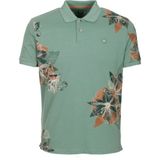 Ncs Jeans Erkek Polo Yaka Tişört Çağla Pamuk Slim Fit Ribana'lı Kol Floral Desenli T-Shirt Ncs Jeans 1189 - 3XL