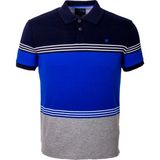 Ncs Jeans Erkek Polo Yaka Tişört Mavi Pamuk Slim Fit Ribanalı Kol Jakarlı T-Shirt Jeans 1145