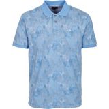 Ncs Jeans Erkek Polo Yaka Tişört Mavi Slim Fit Pamuklu Desenli Ribanalı Kol T-Shirt Ncs Jeans 1251 - 2XL