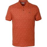 Ncs Jeans Erkek Polo Yaka Tişört Orange Pamuk Slim Fit Ribana'lı Kol Desenli T-Shirt Ncs Jeans 1148 - XL