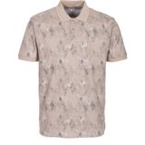 Ncs Jeans Erkek Polo Yaka Tişört Vizon Slim Fit Ribanalı Kol Pamuklu Baskılı T-Shirt Ncs Jeans 1251 - 2XL