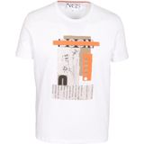 Ncs Jeans Erkek Tişört Bisiklet Yaka Beyaz Pamuk Slim Fit Baskılı T-Shirt Ncs Jeans 1228