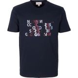 Ncs Jeans Erkek Tişört Bisiklet Yaka Lacivert Slim Fit Baskılı T-Shirt Ncs Jeans 1295