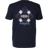 Ncs Jeans Erkek Tişört Bisiklet Yaka Lacivert Slim Fit Baskılı T-Shirt Ncs Jeans 1297 - 2XL - Saks