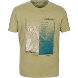 Ncs Jeans Erkek Tişört Bisiklet Yaka Olive Pamuk Slim Fit Baskılı T-Shirt Ncs Jeans 1209