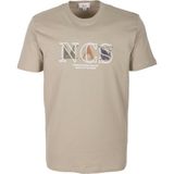Ncs Jeans Erkek Tişört Bisiklet Yaka Olive Slim Fit Baskılı T-Shirt Ncs Jeans 1298