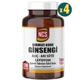 NCS Kırmızı Kore Ginsengi Alıç Arı Sütü Lepidyum 120 Tablet 4 Adet