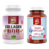 Ncs Kollajen Tip 1-2-3 180 Tablet & Shark Cartilage 120 Tablet