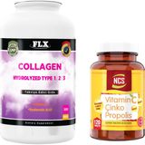 Ncs Kollajen Tip 1-2-3 300 Tablet +Vitamin C Çinko Propolis 120 Tablet
