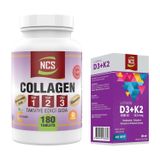 Ncs Kollajen Tip 1-2-3 Vitamin 180 Tablet & Vitamin D3 K2 Damla