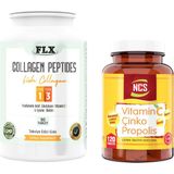 Ncs Kollajen Tip 1-3 90 Tablet + Vitamin C Çinko Propolis 120 Tablet