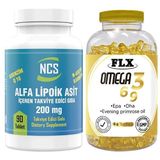 Ncs L-carnitine Q10 90 Tablet & Flx Omega 3-6-9 90 Tablet