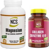 Ncs Magnesium 200 Mg Malat Taurat Glisinat 180 Tablet & Coenzyme Q10 Biotin Zinc Selenium Hidrolize Collagen 30 Tablet