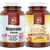 Ncs Magnesium Bisglisinat Çinko B6 180 Tablet + Ester C Vitamini Kara Mürver 60 Tablet