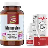 Ncs Magnesium Bisglisinat Zma Folic Acid Vitamin B 6 120 Tablet Çinko & Nevfix Vitamin D3 Sıvı Sprey