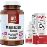 Ncs Magnesium Bisglisinat Zma Folic Acid Vitamin B 6 180 Tablet Çinko & Nevfix Vitamin D3 Sıvı Sprey