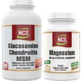 Ncs Magnesium Malat Glisinat Taurat 180 Tablet + Glucosamine Chondroitin MSM Hyaluronic Acid 300 Tablet