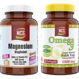 Ncs Magnezyum Bisglisinat 60 Tablet Çinko Folik Asit + Omega 3 Balık Yağı 60 Yumuşak Kapsül