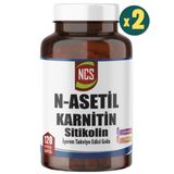 NCS N-Asetil Karnitin L-Glutamin Taurin ve Sitikolin 120 Bitkisel 2 Adet