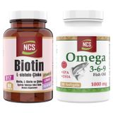 Ncs Omega 3 6 9 Balık Yağı 1000 Mg 200 Kapsül Biotin 60 Tablet