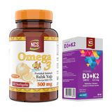 Ncs Omega 3 Portakal Aromalı 102 Kapsül + Ncs Vitamin D3K2 20 ml Damla