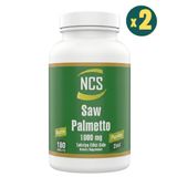 NCS Saw Palmetto 1000 mg Pumpkin Biotin Zinc Complex 180 Tablet 2 Adet