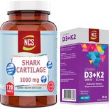 Ncs Shark Cartilage Köpek Balığı Kıkırdağı120 Tab+Vitamin D3 K2 20 Ml