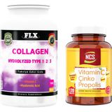 Ncs Vitamin C Çinko Propolis 120 Tablet +Collagen Tip 1-2-3 180 Tablet