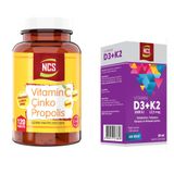 Ncs Vitamin C Çinko Propolis 120 Tablet + Vitamin D3 K2 20 ml Damla