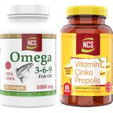 Ncs Vitamin C Çinko Propolis Vitamin D Quercetin Resveratrol & Omega 3-6-9 Fish Oil 1000MG 200 Softgels