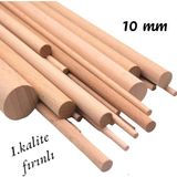 ncy Ahşap Balsa Çubuk Çıta Kavela Yivsiz Kayın 30 cm 10 mm 10 Adet