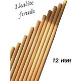 ncy Ahşap Çubuk Çıta Yivli Kayın Kavela 30 cm 12 mm 8 Adet